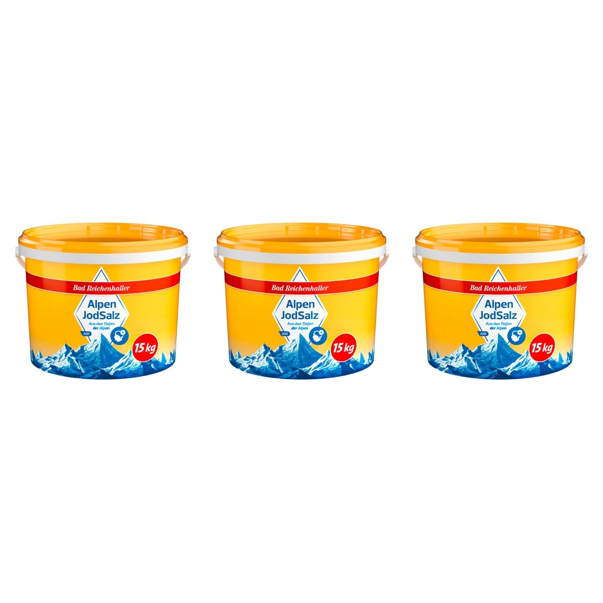 Bad Reichenhaller Alpenjodsalz – 3 x 15000 g (45000 g)