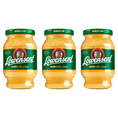 Löwensenf Mittelscharf – 3 x 250 ml (750 ml)