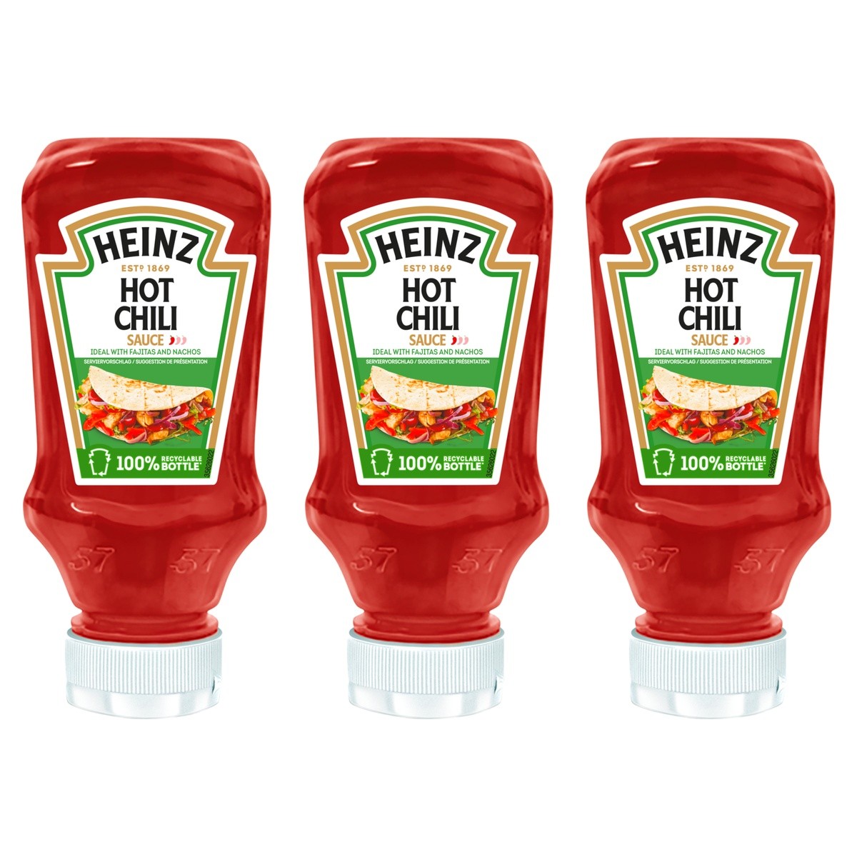 Heinz Hot Chili Sauce – 3 x 220 ml (660 ml)