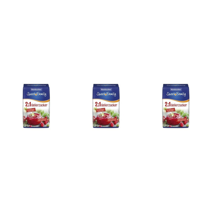 Sweet Family Nordzucker Gelierzucker 2:1 – 3 x 500 g (1500 g)