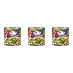 Gut&Günstig Grüne Bohnen Eintopf mit Rauchspeck und Rindfleisch – 3 x 800 g (2400 g)