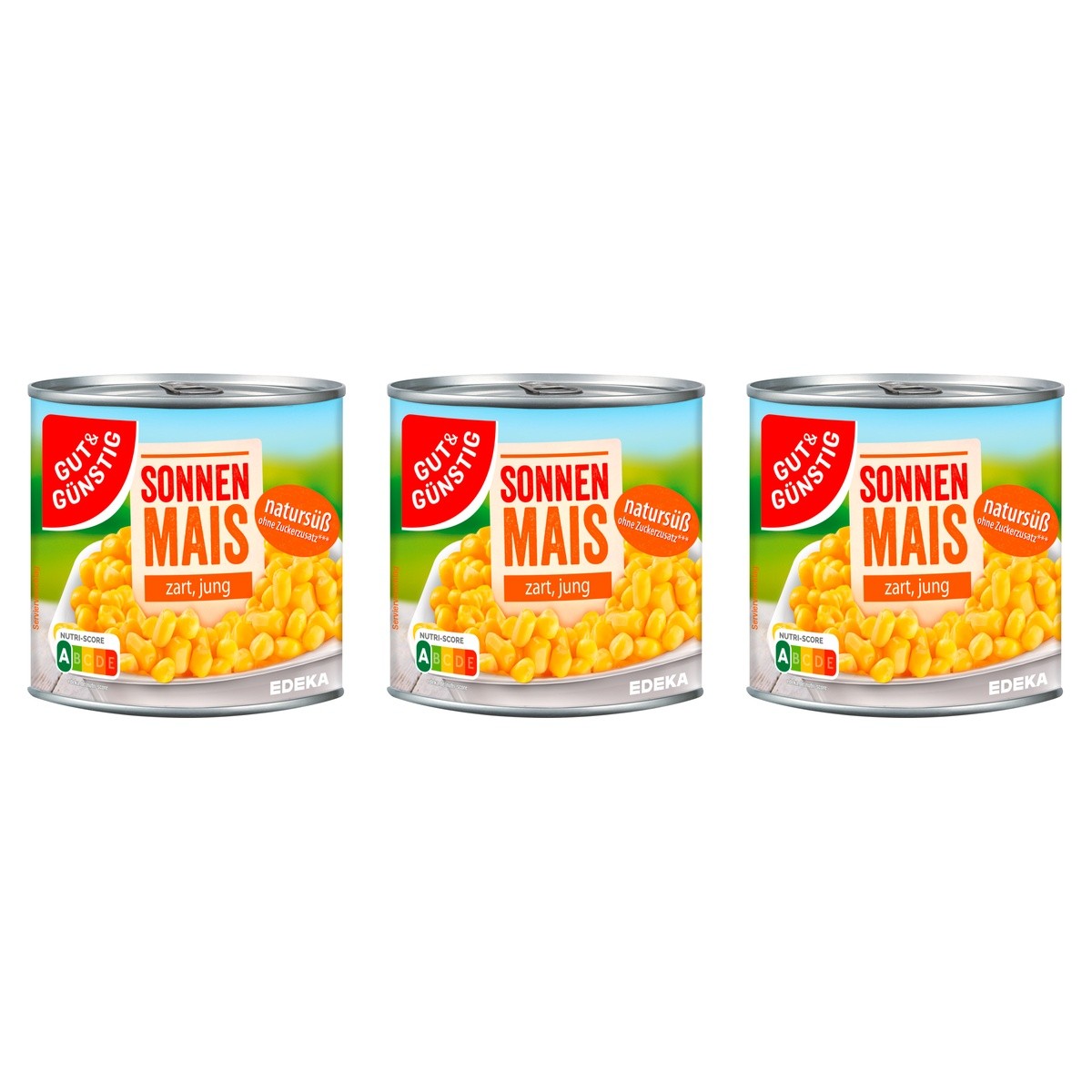 Gut&Günstig Sonnenmais – 3 x 330 g (990 g)