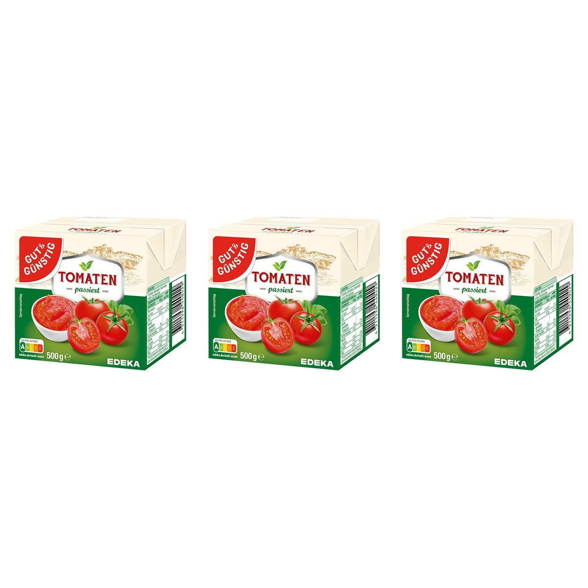 Gut&Günstig Tomaten passiert – 3 x 500 g (1500 g)