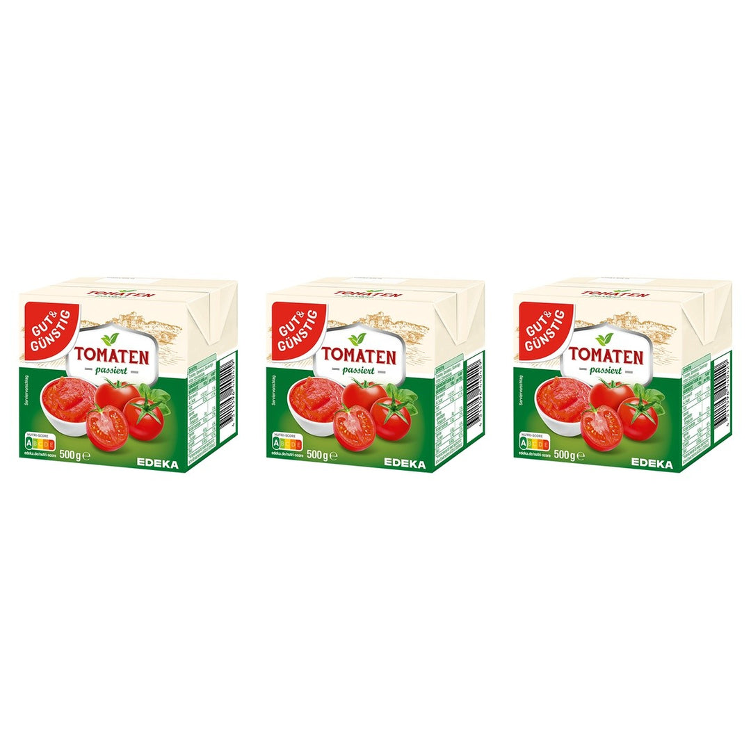Gut&Günstig Tomaten passiert – 3 x 500 g (1500 g)