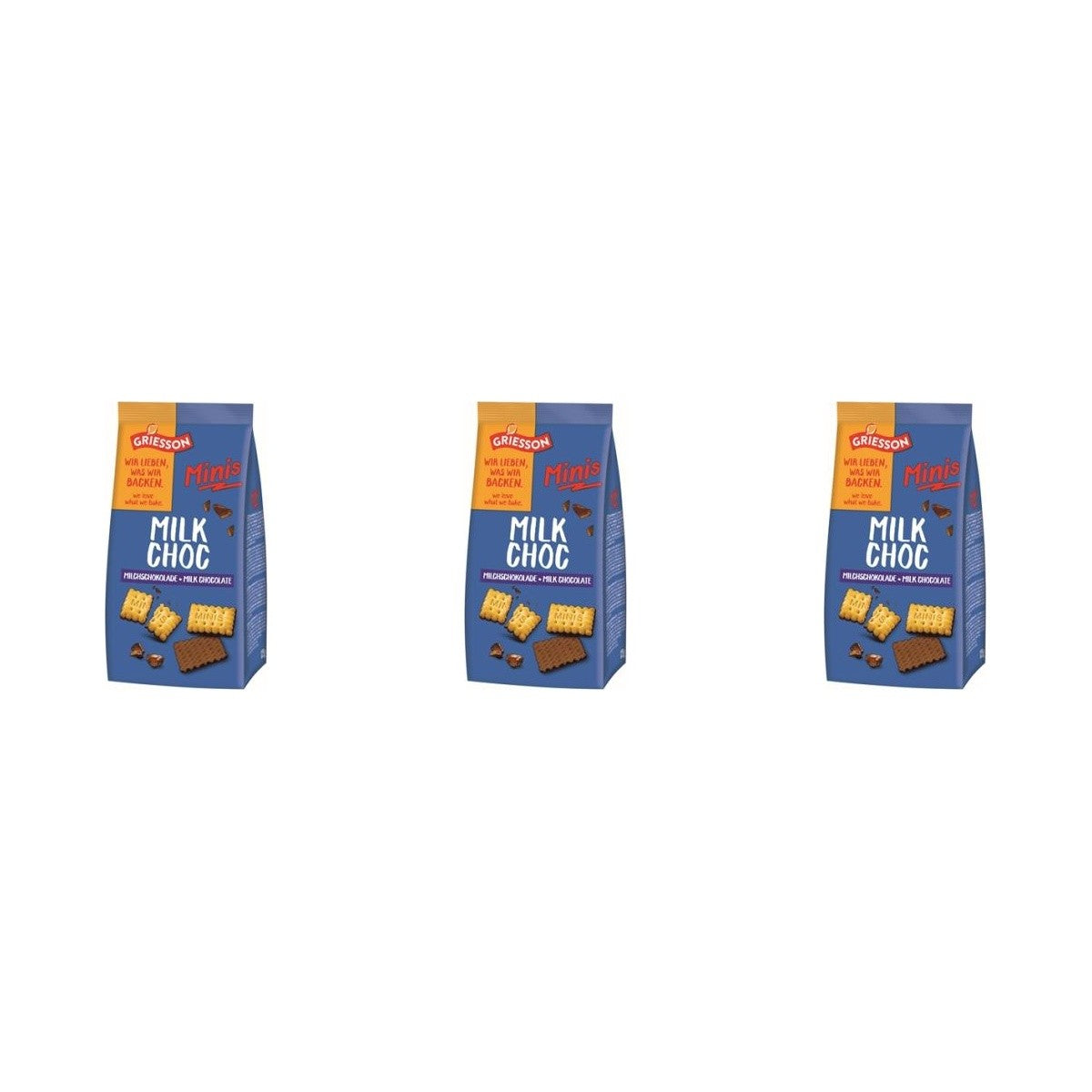 Griesson Minis Schoko Kekse – 3 x 125 g (375 g)