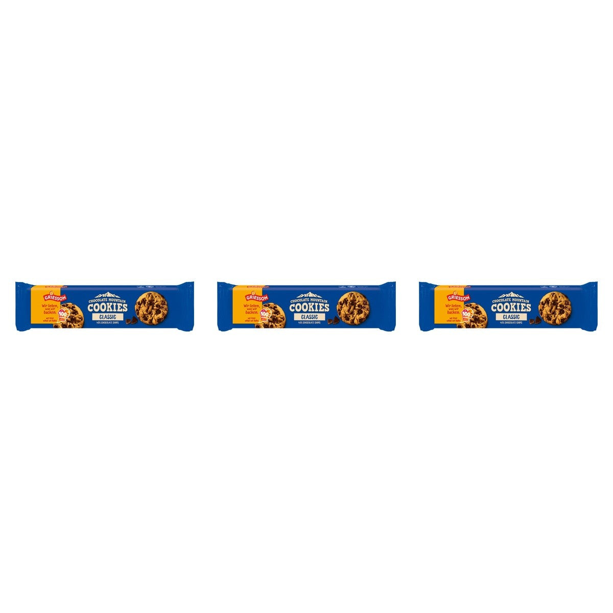 Griesson Cookies Classic – 3 x 150 g (450 g)