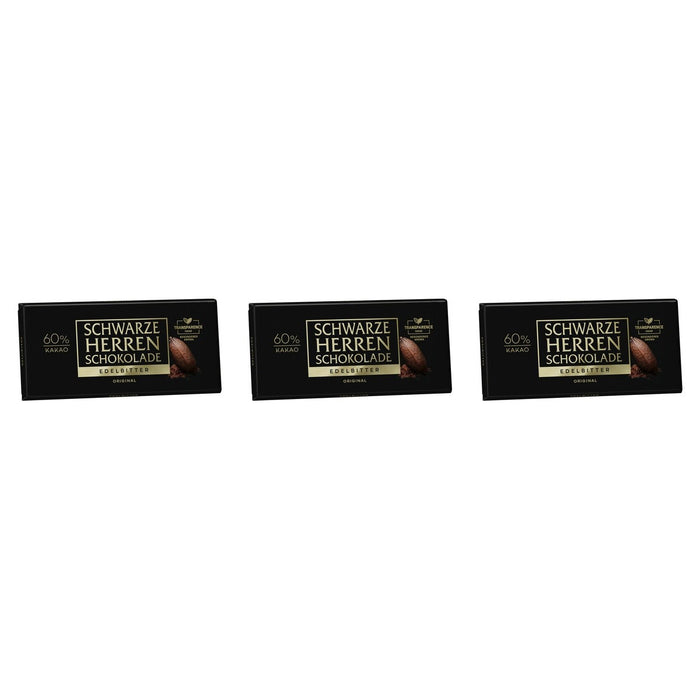 Sarotti Schwarze Herren Edelbitter TCE – 3 x 100 g (300 g)