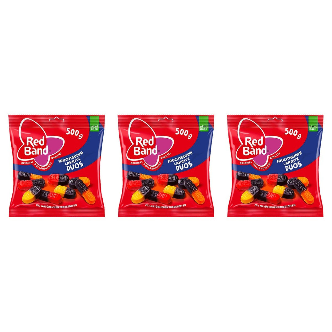 Red Band Fruchtgummi Lakritz Duos – 3 x 500 g (1500 g)