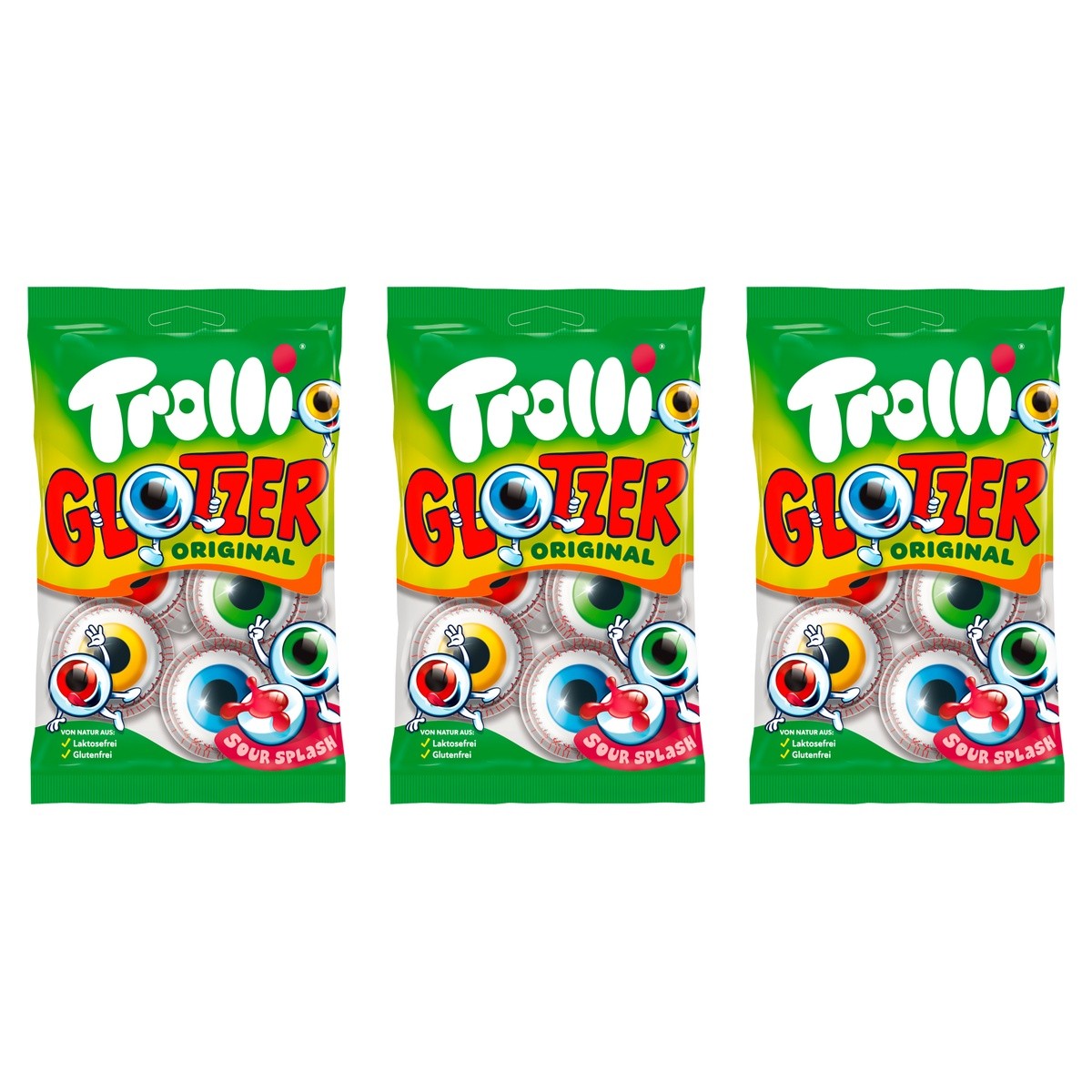 Trolli Glotzer gefüllt – 3 x 75 g (225 g)