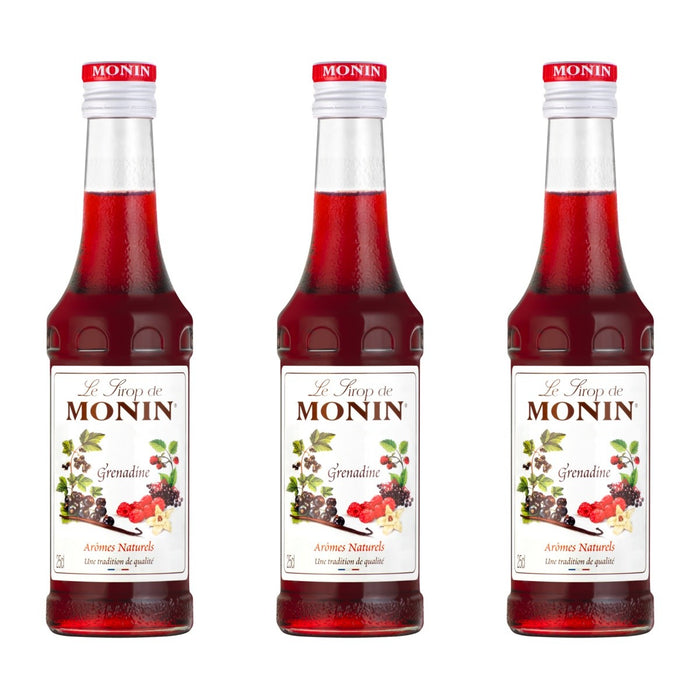 Monin Grenadine Sirup – 3 x 250 ml (750 ml)