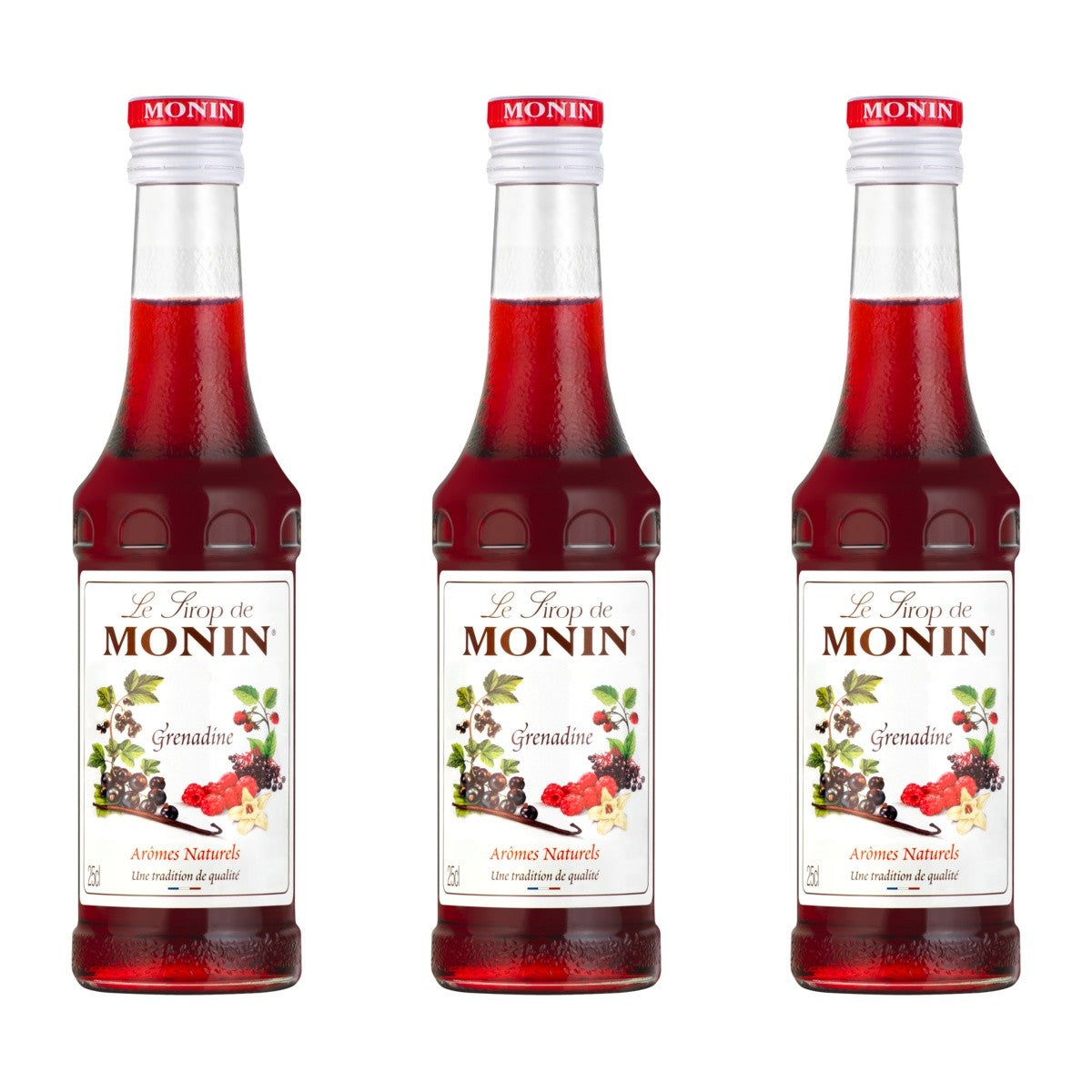 Monin Grenadine Sirup – 3 x 250 ml (750 ml)