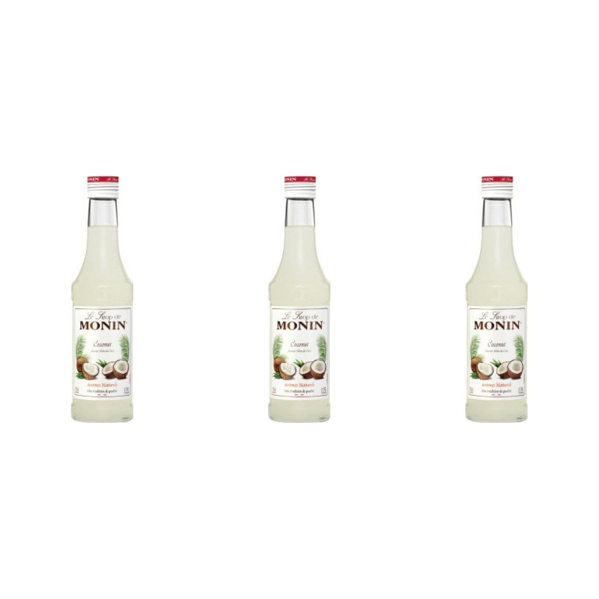 Monin Cocos Sirup – 3 x 250 ml (750 ml)