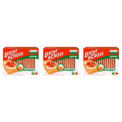 Leicht&Cross Roggen Knusperbrot – 3 x 125 g (375 g)