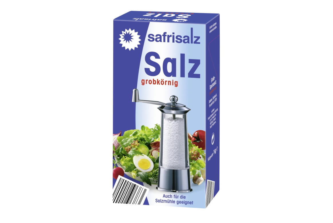 10x Safrisalz Siede-Speisesalz grobkörnig 1kg (10x1kg)