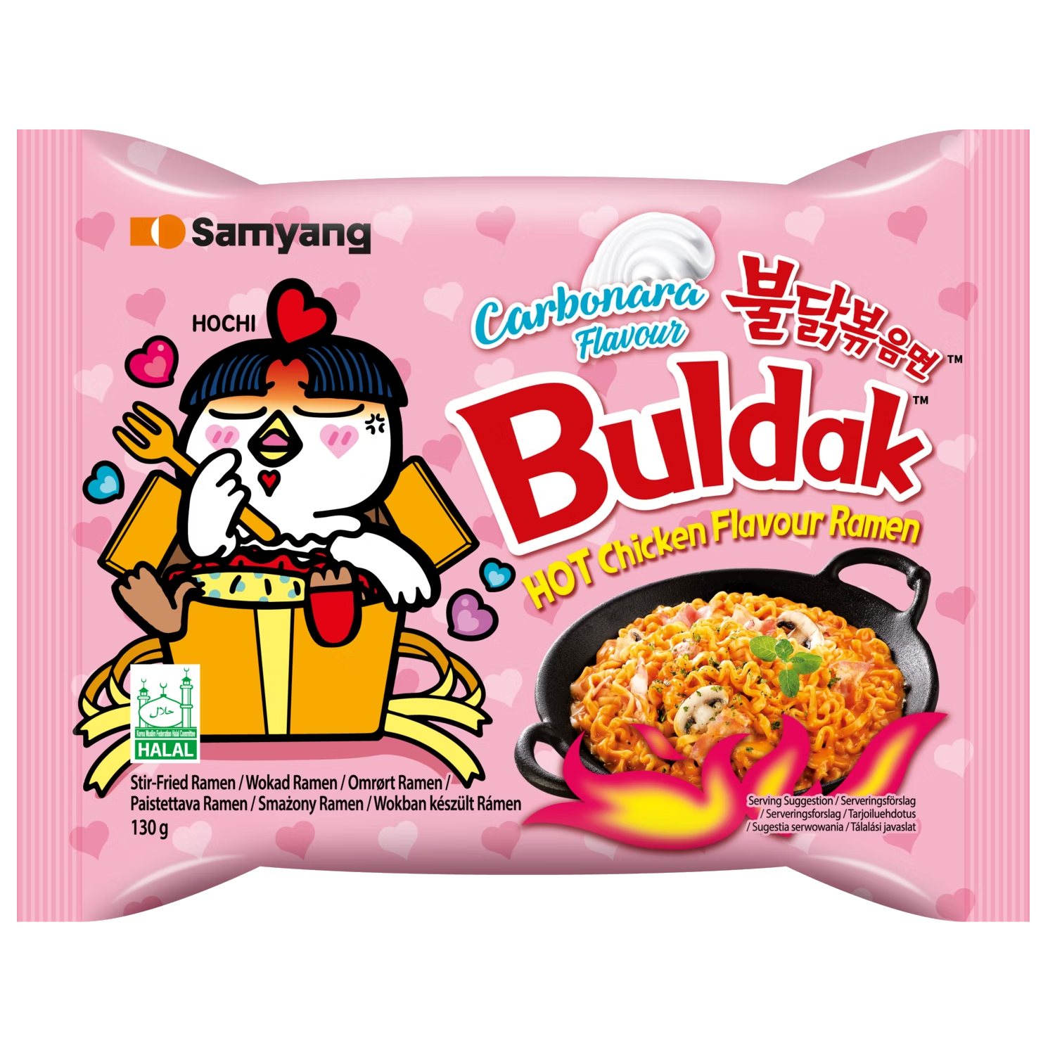 Samyang Instant Noodles Hot Chicken Carbo (130g)