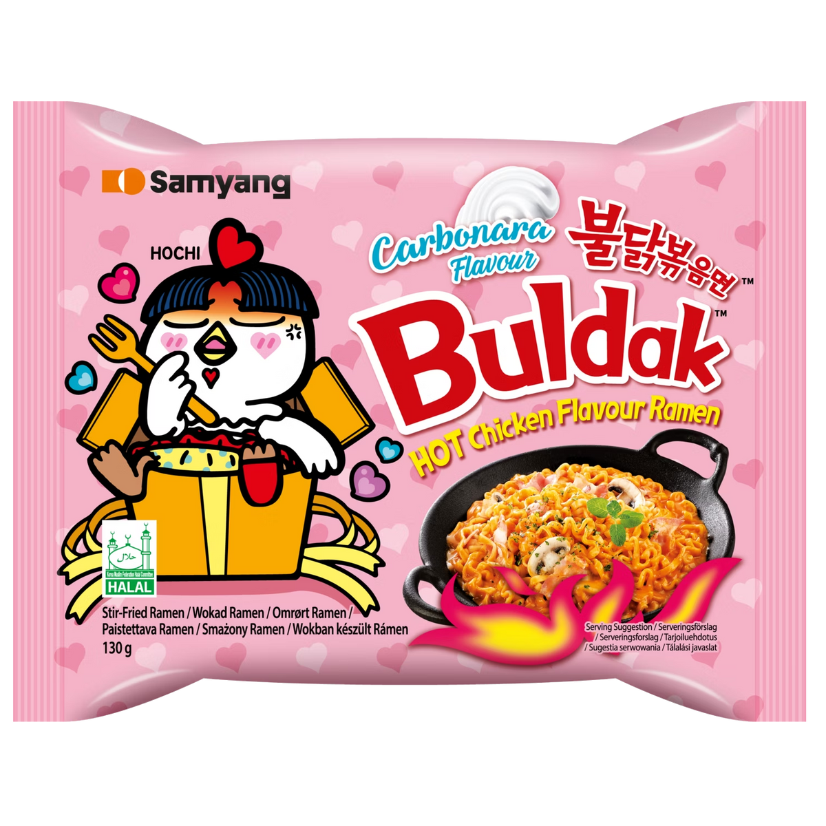 Samyang Instant Noodles Hot Chicken Carbo (130g)