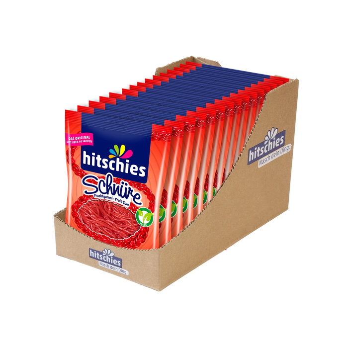 15x Hitschies Schnüre Erdbeere 15x125g (1875g)