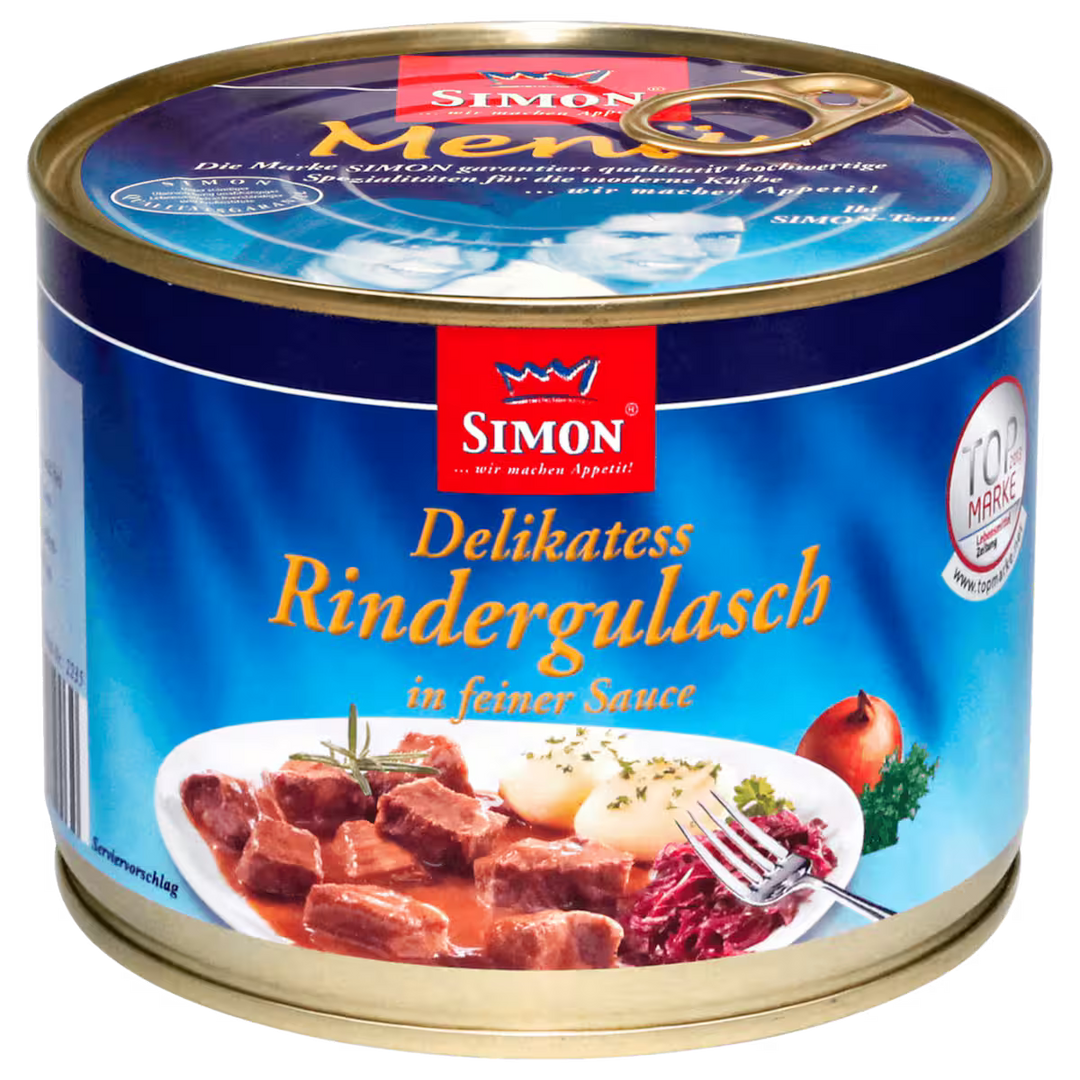 Simon Delikatess Rindergulasch in feiner Sauce 500g