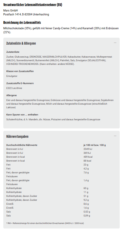 Snickers Minis Schokolade Großpackung, Karamell & Erdnuss Mini Schokoriegel, 227g