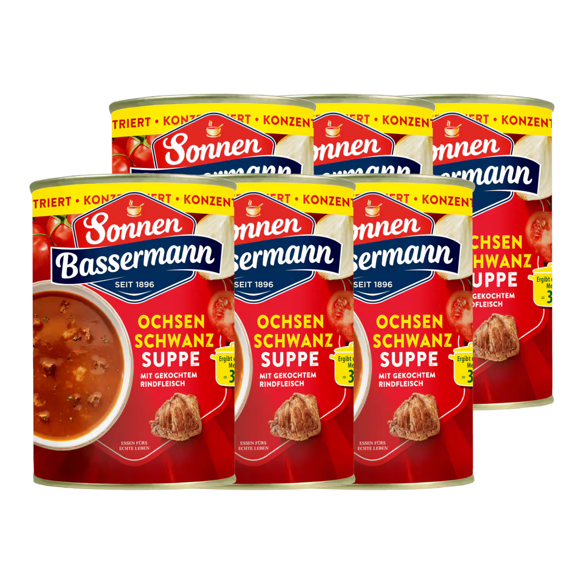 6x Sonnen Basserman Ochsenschwanzsuppe konzentriert 384ml (6x384ml)