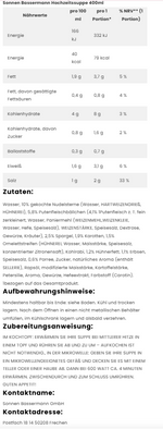 Produktbild anzeigen: 6x Sonnen Bassermann Hochzeitssuppe 400ml (6x400ml)
