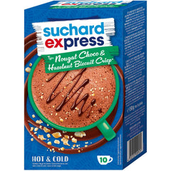 Suchard Express Sticks Type Nougat Choco & Hazelnut Biscuit Crisp 10x15g (150g)