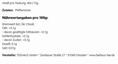 12x Teehaus Pfefferminze (12x70g)