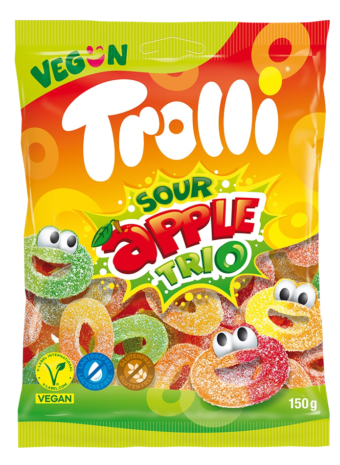 Trolli Sour Apple Trio 150g
