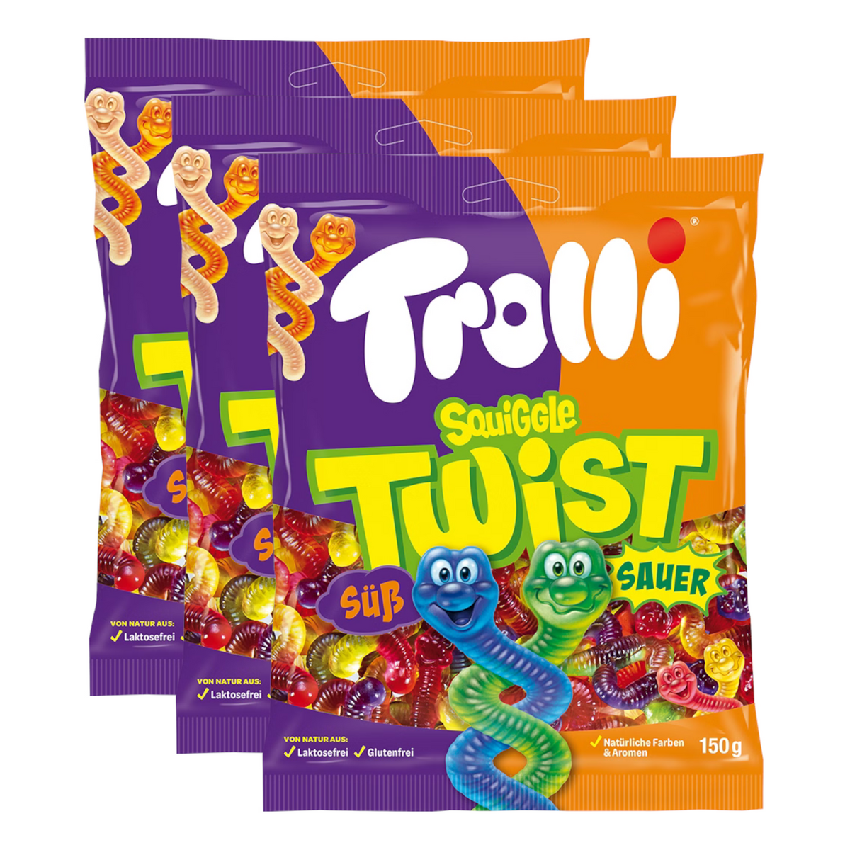 3x Trolli Squiggle Twist 150g (3x150g)