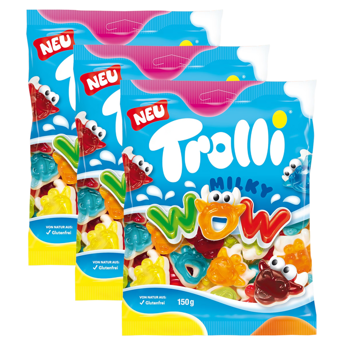 3x Trolli Milky Wow 150g (3x150g)