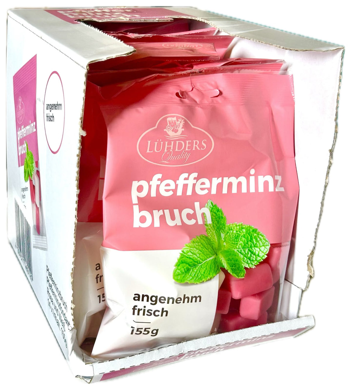 14x Lühders Pfefferminz-Bruch 155g (14x155g)