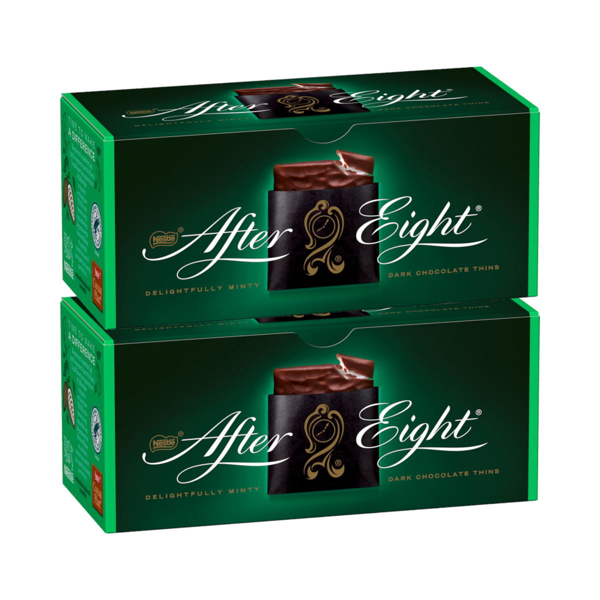 2x After Eight 200g mit zartschmelzende Pfefferminzcreme (2x200g)