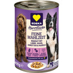 Produktbild anzeigen: 12x EDEKA Herzstücke Feine Mahlzeit mit Lamm, Huhn, Nudeln &amp; Karotten 400G (12x400g)
