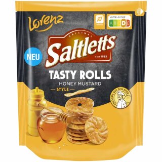 Saltletts Tasty Rolls Honey Mustard Style 130g