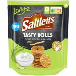 Saltletts Tasty Rolls Sour Cream&Onion Style 130g