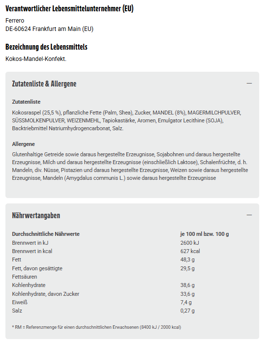 Raffaello Ostergeschenk Geschenkkorb 120g