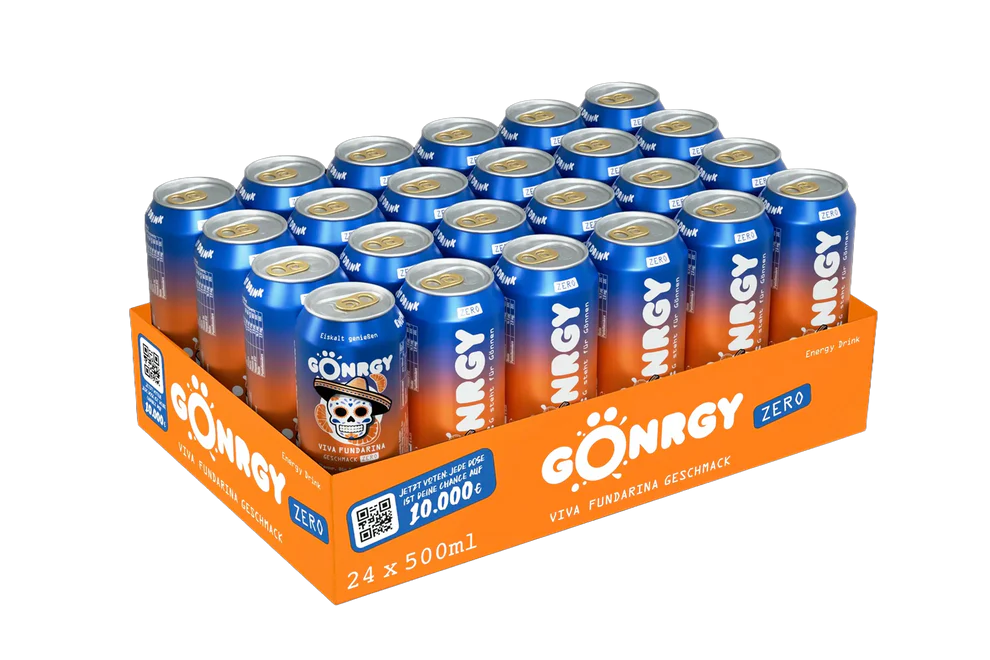 24x GÖNRGY Viva Fundarina Zero Energy Drink 500ml (24x500ml)